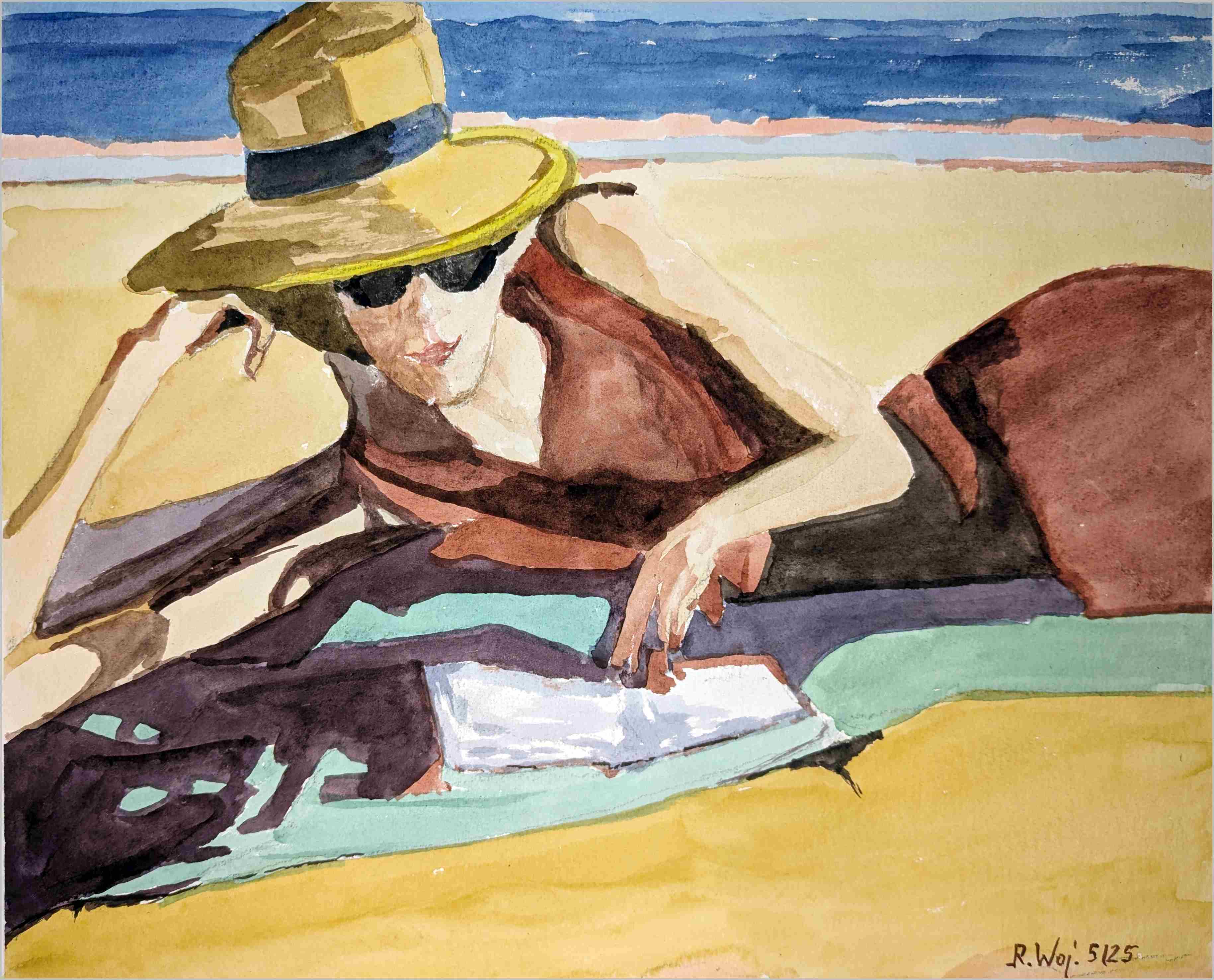   Lesen am Strand